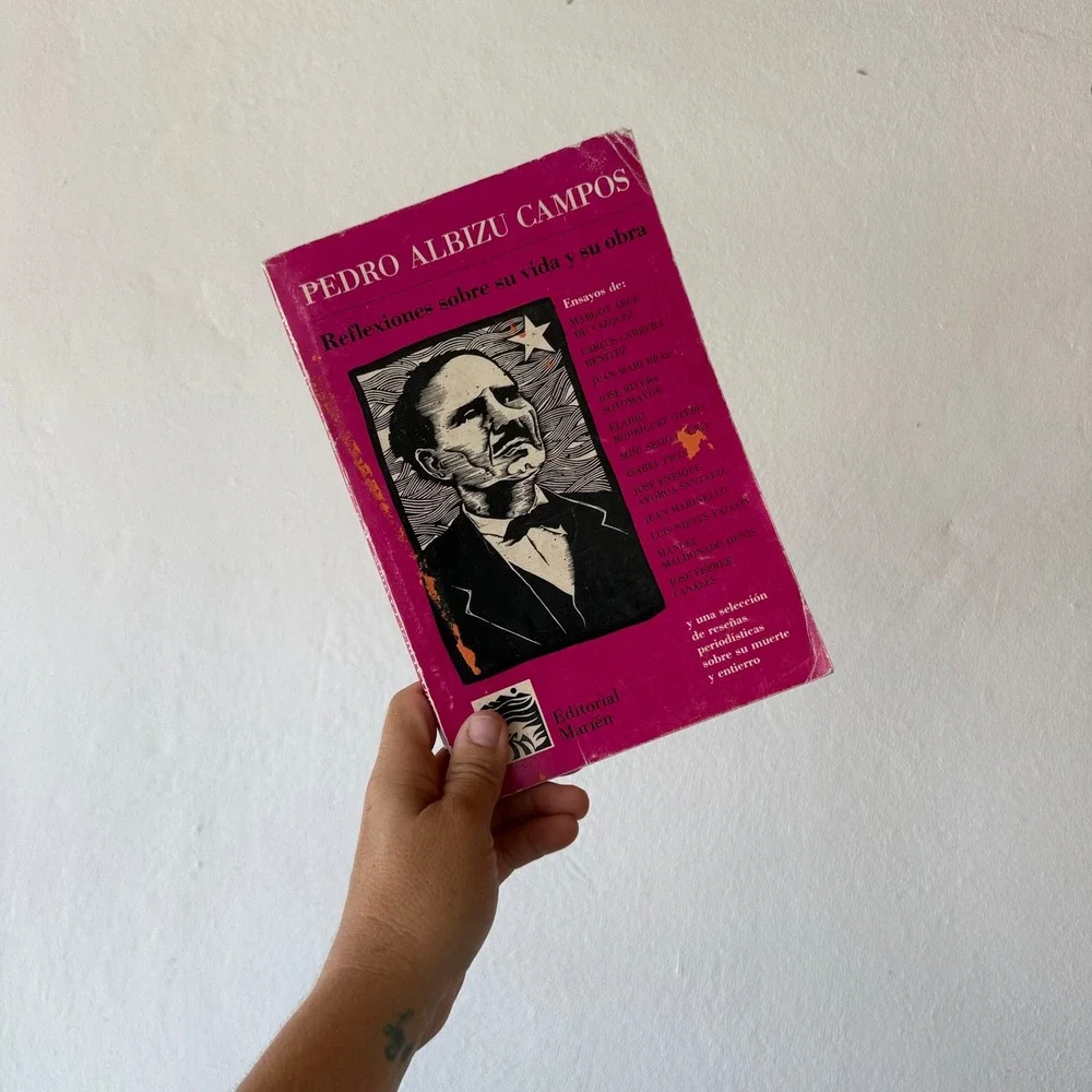 Vintage 1991 Pedro Albizu Campos Reflexiones Vida Obra Puerto Rico Book Libro